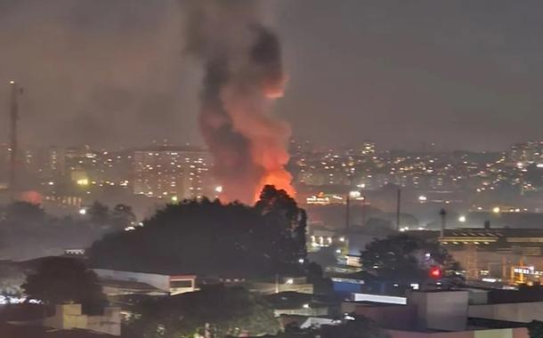 Fogo em Santo André (SP)