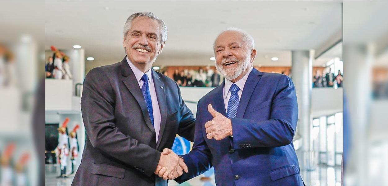 Alberto Fernández e Lula 26/6/23 (Foto: Ricardo Stuckert/PR) Alberto Fernández e Lula 26/6/23