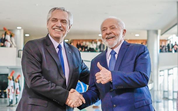 Alberto Fernández e Lula 26/6/23 (Foto: Ricardo Stuckert/PR) Alberto Fernández e Lula 26/6/23