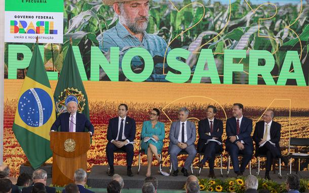 Presidente Lula discursa durante lançamento do Plano Safra 2023