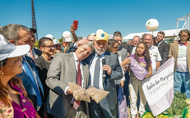 Paulo Teixeira, Lula e agricultores familiares 28/6/23