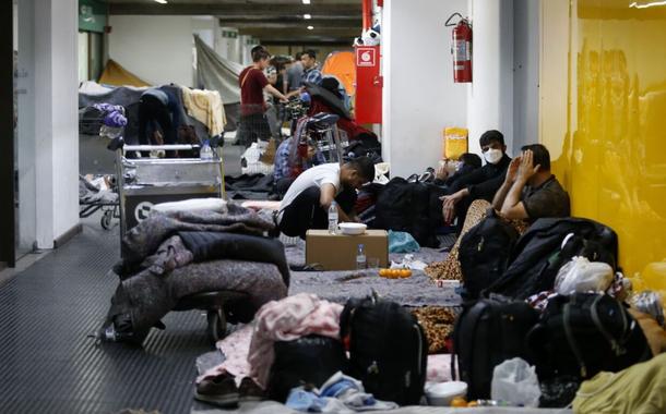 Afegãos no Aeroporto Internacional de Guarulhos (SP)