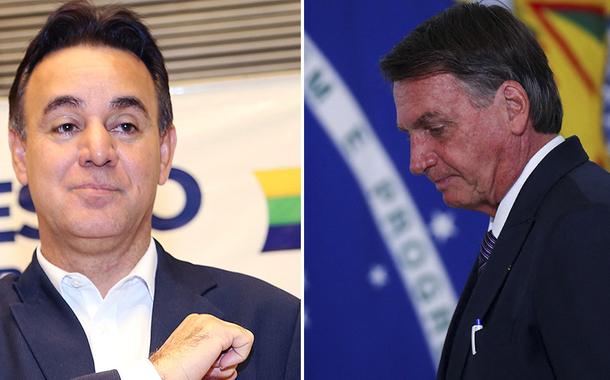Adilson Barroso e Jair Bolsonaro 