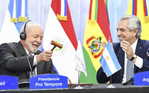 Presidentes Lula e Alberto Fernández