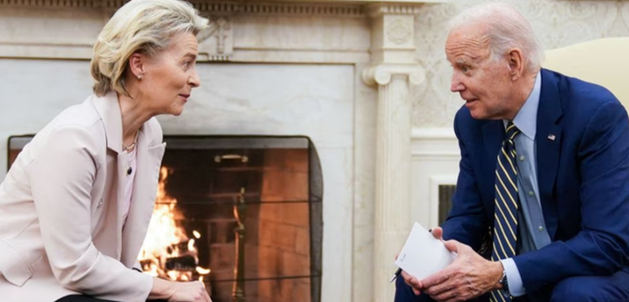 Biden e Ursula van der Leyen