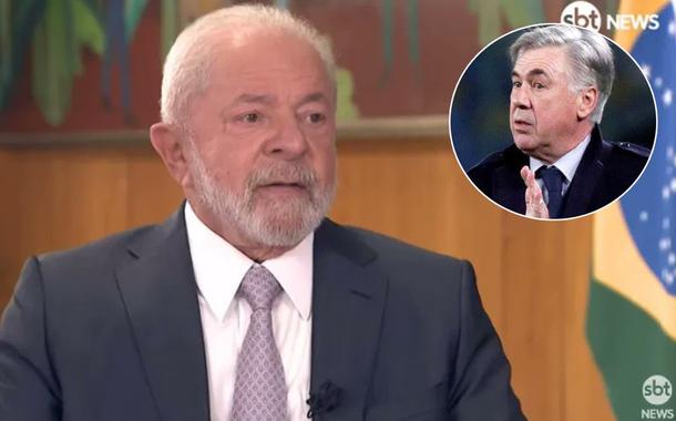 Luiz Inácio Lula da Silva e Carlo Ancelotti