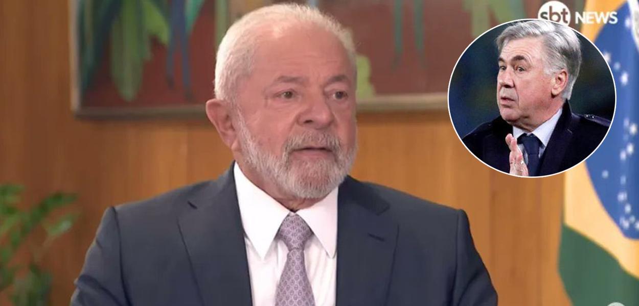 Luiz Inácio Lula da Silva e Carlo Ancelotti