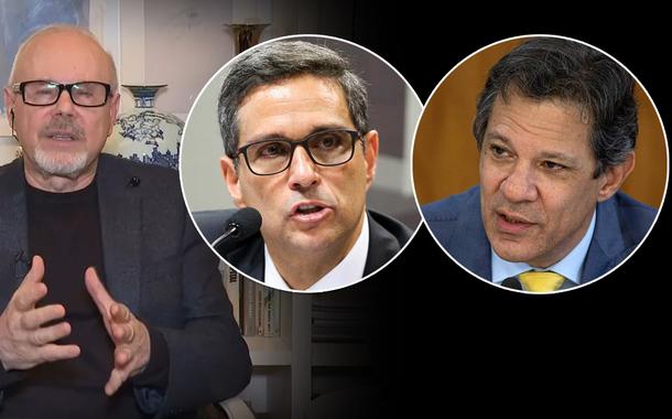 Montagem (da esq. para a dir.): Guido Mantega, Roberto Campos Neto e Fernando Haddad