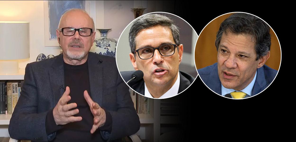 Montagem (da esq. para a dir.): Guido Mantega, Roberto Campos Neto e Fernando Haddad