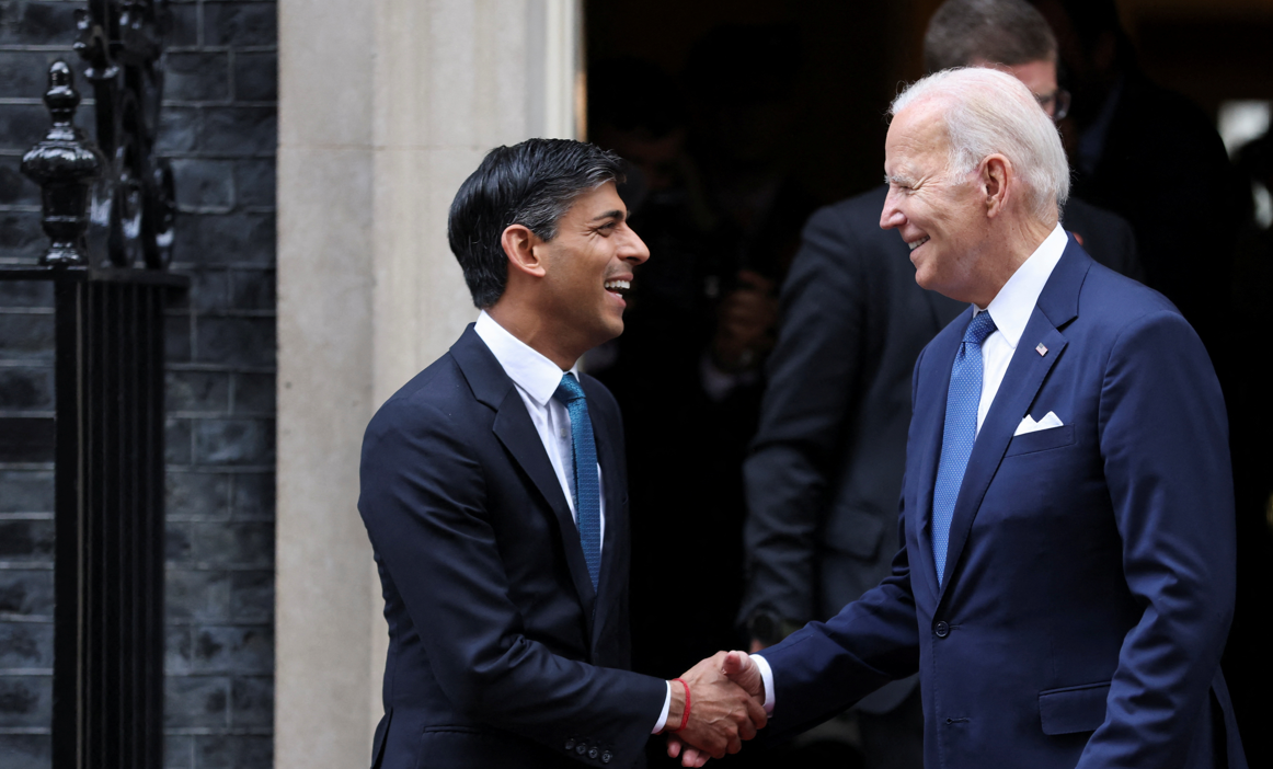 Biden e Sunak em Londres 10/7/2023