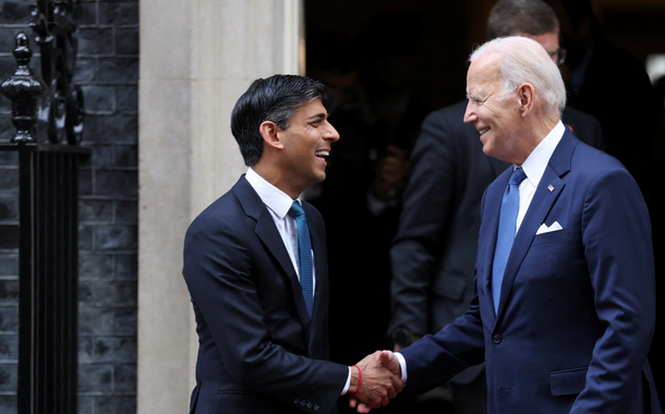 Biden e Sunak em Londres 10/7/2023