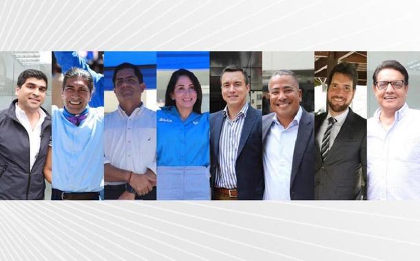 Cadidatos às eleições presidenciais no Equador 
