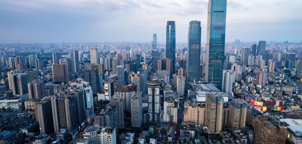 Panorama de Changsha, na província chinesa de Hunan