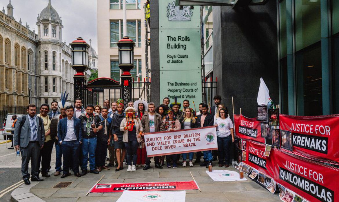 Protesto em Londres contra a Vale