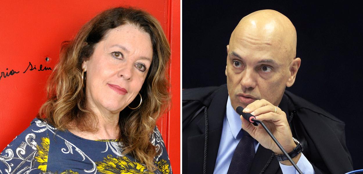 Helena Chagas e Alexandre de Moraes 