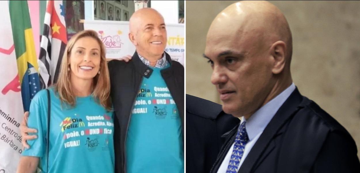 Andreia Munarão, Roberto Mantovani Filho e Alexandre de Moraes